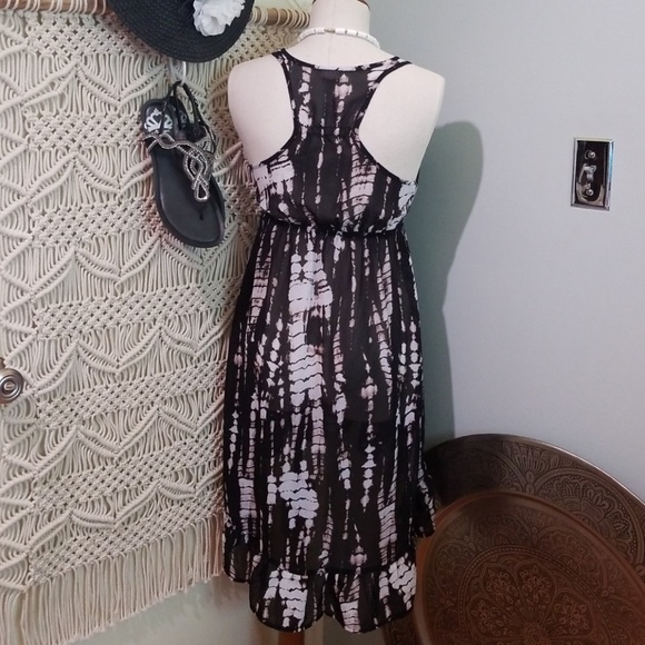 Xhilaration Swim Coverup Black & White Tie Dye - Picture 5 of 7